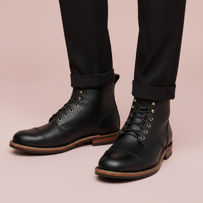 Men's Durable Lace-Up Ankle Work Boots | Work Boots for Men