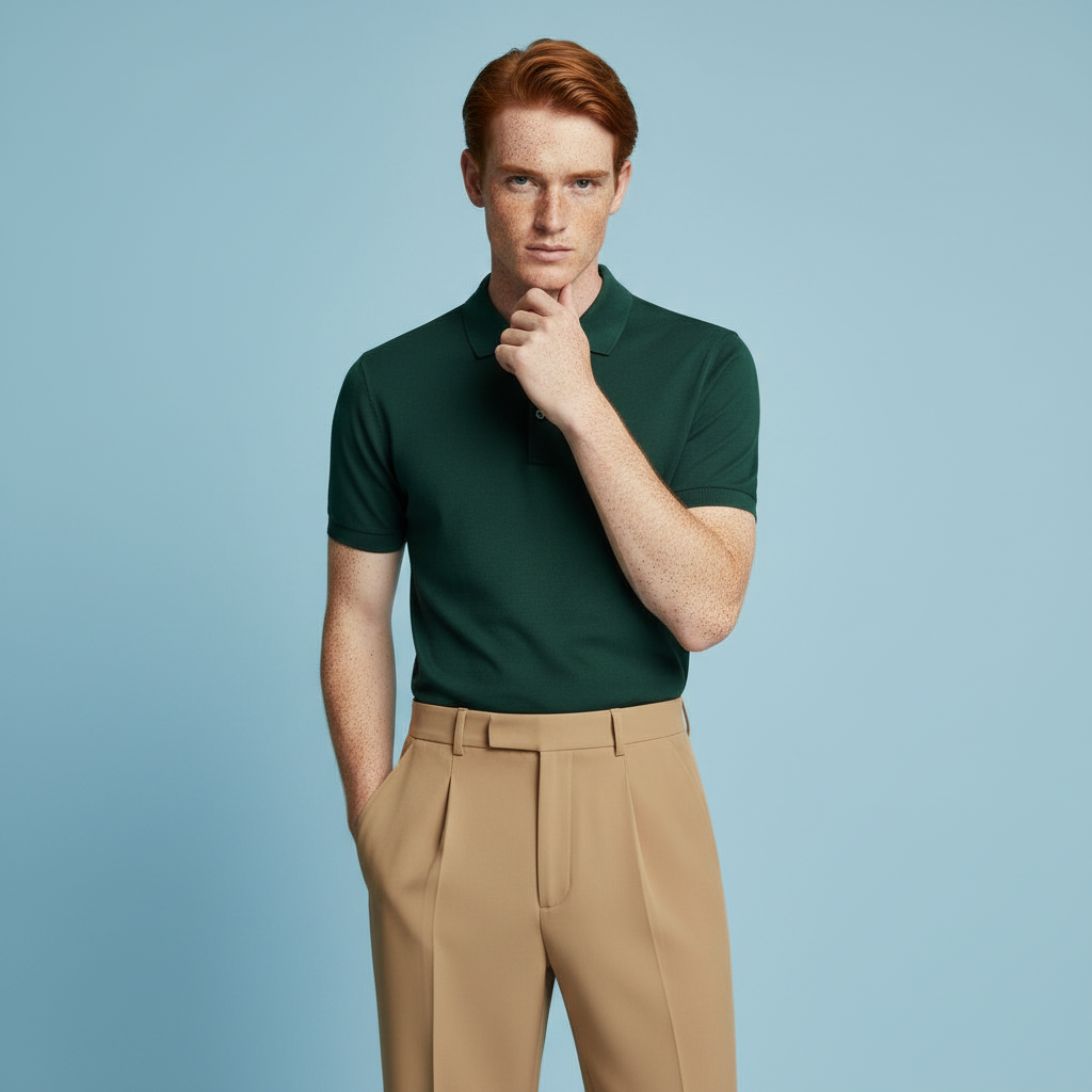 Men's Pleated Trousers | Straight Fit Formal Pants