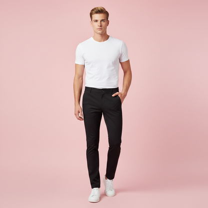 Saul | Men's Slim Fit Stretch Trousers